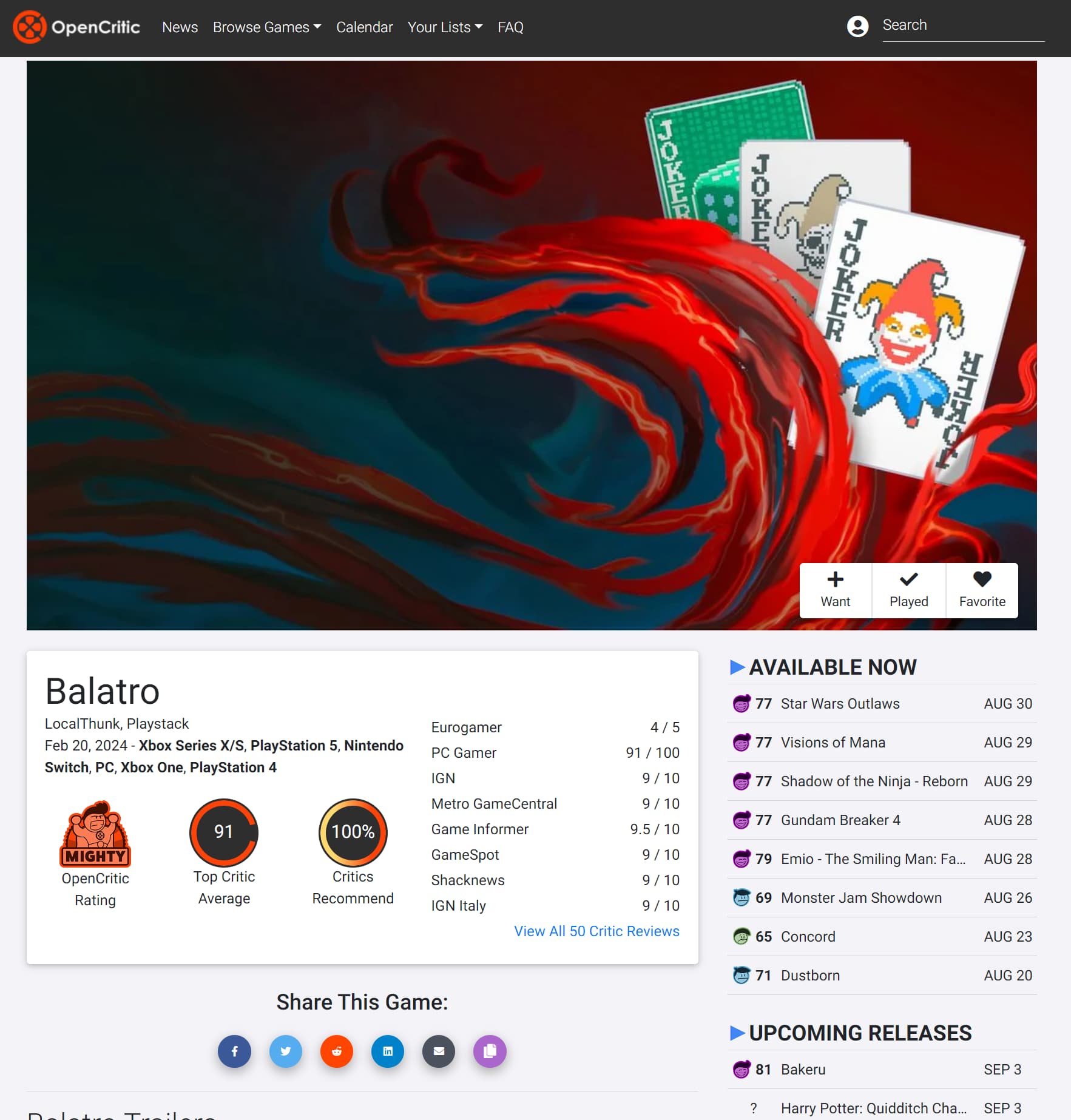 OpenCritic - Image 3