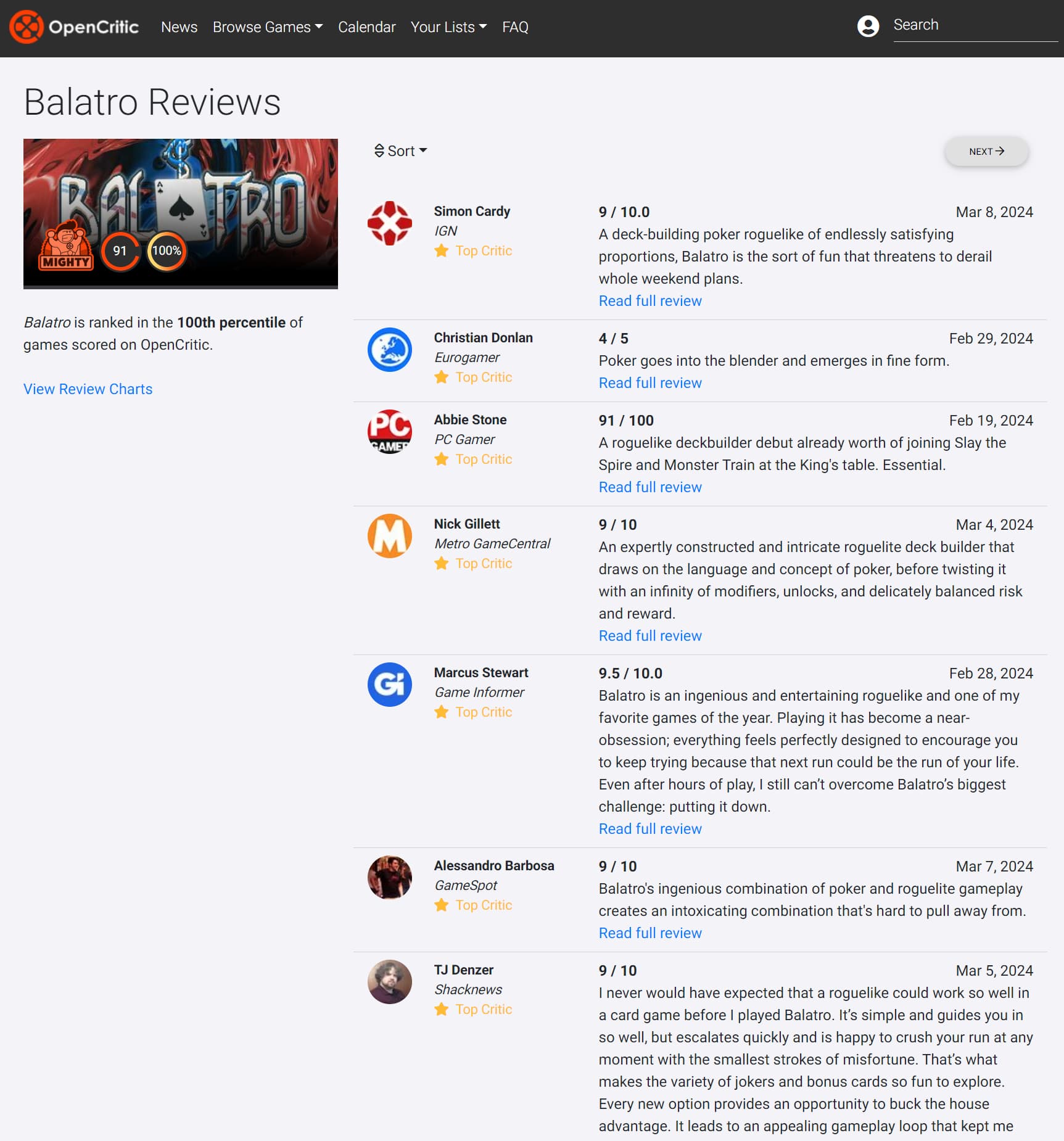 OpenCritic - Image 5